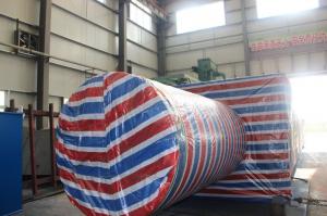 600噸游艇搬運機出口發(fā)貨前 包裝現(xiàn)場