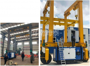 羅馬尼亞-電動(dòng)輪胎葫蘆門機(jī)-MHLT40t-5.5m